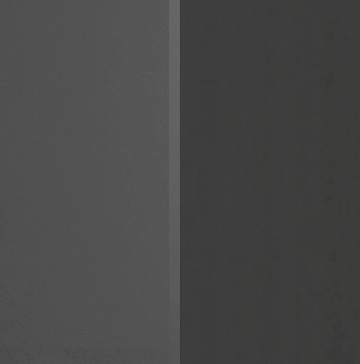 KÜCHENLEERBLOCK 300 cm   in Graphitfarben  - Silberfarben/Graphitfarben, MODERN, Holzwerkstoff/Metall (300cm) - Held