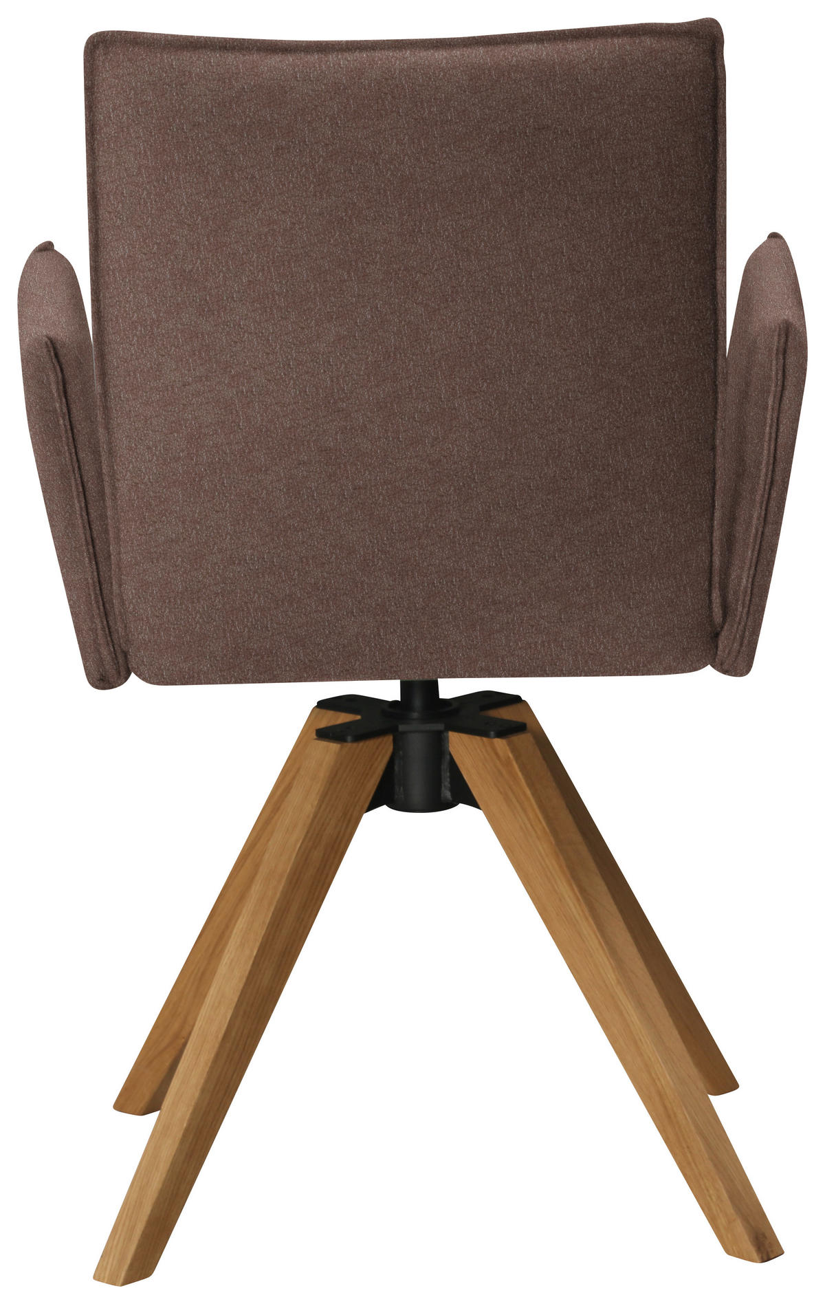 ARMLEHNSTUHL  in Lederlook  - Eichefarben/Braun, Konventionell, Holz/Textil (64/91/61cm) - Moderano