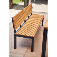 GARTENBANK 180/84/157,5 cm  in Naturfarben  - Anthrazit/Robinienfarben, KONVENTIONELL, Holz/Metall (180/84/157,5cm) - Siena Garden