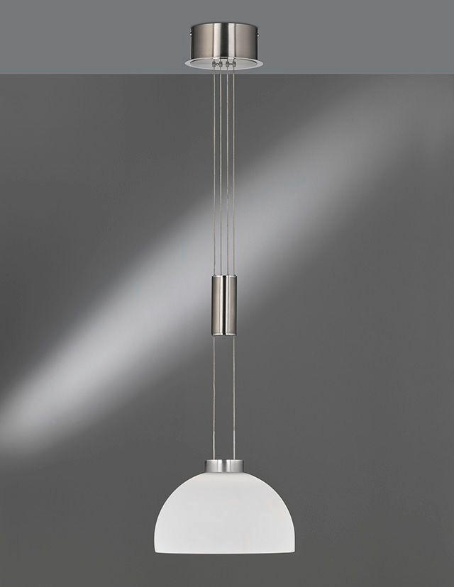 LED-HÄNGELEUCHTE 25/100 cm    - Opal, Design, Glas (25/100cm)
