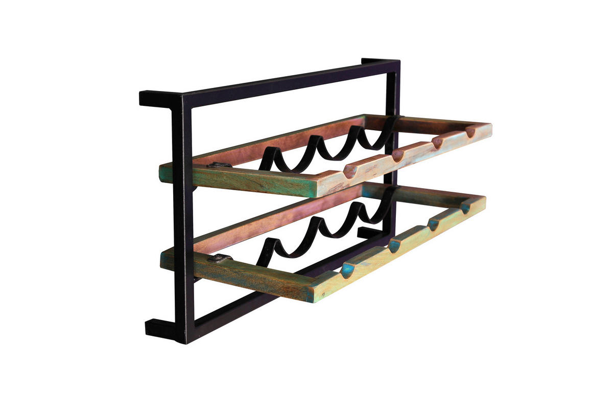 WANDREGALSET 120/110/25 cm  - Multicolor/Schwarz, Design, Holz/Metall (120/110/25cm) - MID.YOU