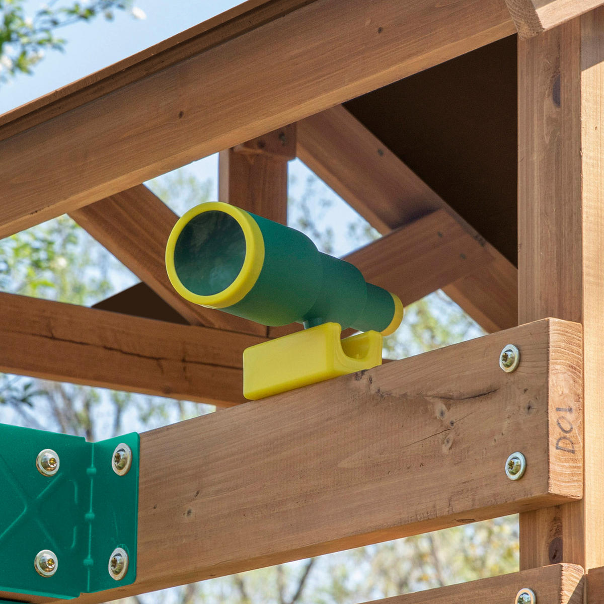 SPIELTURM 430/310/380 cm  - Braun/Grün, KONVENTIONELL, Holz (430/310/380cm) - Ambia Garden