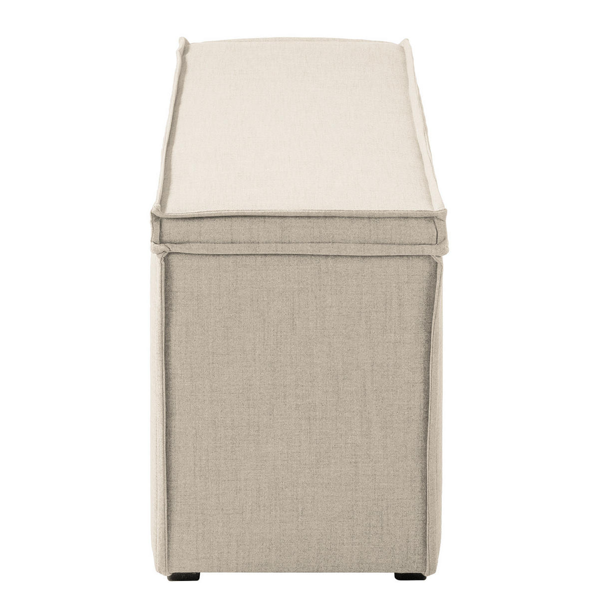 BETTBANK 140/51/40 cm   - Beige/Schwarz, Design, Kunststoff/Textil (140/51/40cm) - home24