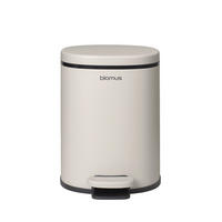 TRETEIMER PARA 5 L  - Beige/Schwarz, Basics, Kunststoff/Metall (21/29cm) - Blomus