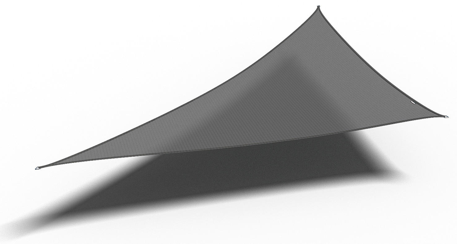 Gardenson Sonnensegel Grau 400x1x570 cm