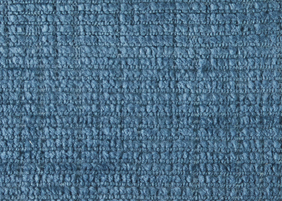 LIEGE in Velours Blau  - Blau/Schwarz, Konventionell, Kunststoff/Textil (205/80/125cm) - Xora