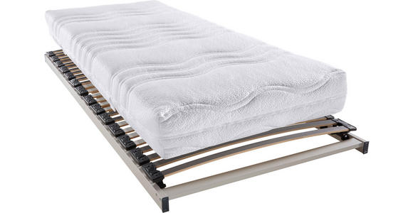 MATRATZENSET 90/200 cm - Anthrazit/Hellgrau, Basics, Holz (90/200cm) - Sleeptex