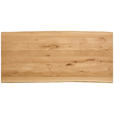 ESSTISCH in Holz 220/100/75 cm  - Eichefarben/Schwarz, ROMANTIK / LANDHAUS, Holz/Metall (220/100/75cm) - Linea Natura