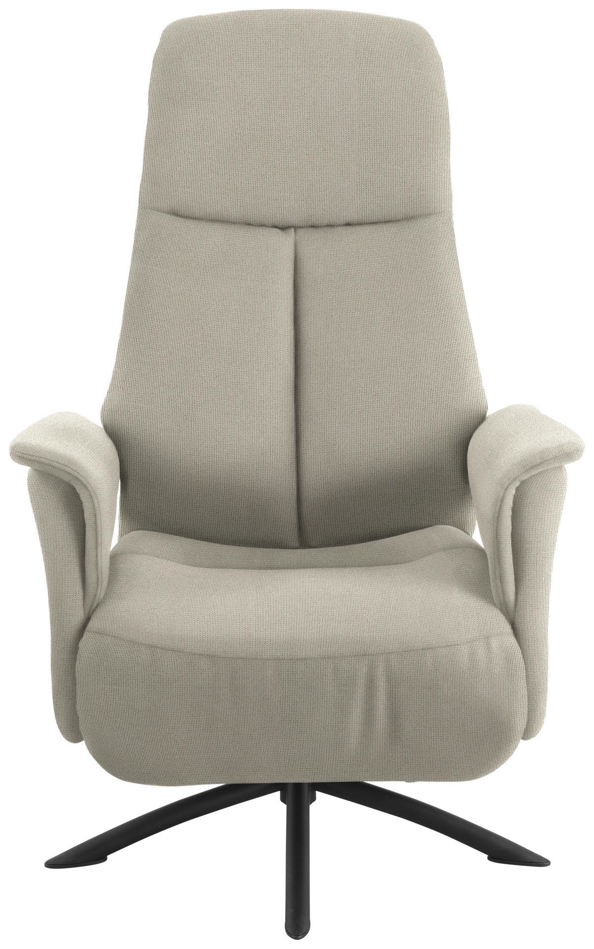RELAXFÅTÖLJ i textil greige  - greige/svart, Design, metall/textil (73/108/86cm) - Livetastic