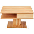 COUCHTISCH Buche massiv quadratisch Buchefarben  - Buchefarben, KONVENTIONELL, Holz (80/47/80cm) - Linea Natura