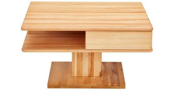 COUCHTISCH Buche massiv quadratisch Buchefarben  - Buchefarben, KONVENTIONELL, Holz (80/47/80cm) - Linea Natura