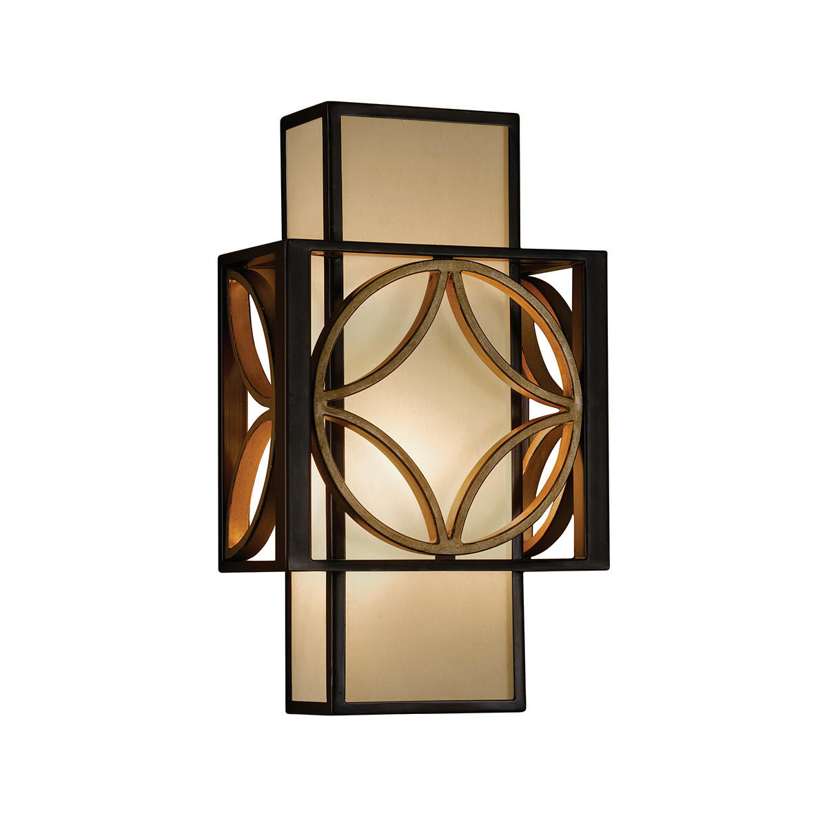 WANDLEUCHTE - Goldfarben/Bronzefarben, Lifestyle, Metall (20.5/34.3/10.2cm) - Elstead Lighting