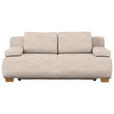BOXSPRINGSOFA  in Flachgewebe Sandfarben Skandinavisch  - Sandfarben/Naturfarben, MODERN, Holz (205/93/108cm) - Venda
