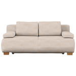 BOXSPRINGSOFA  in Flachgewebe Sandfarben Skandinavisch  - Sandfarben/Naturfarben, MODERN, Holz (205/93/108cm) - Venda
