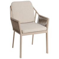 LOUNGESESSEL  - Champagner/Creme, Basics, Textil/Metall (58/81/61cm) - Tierra Outdoor