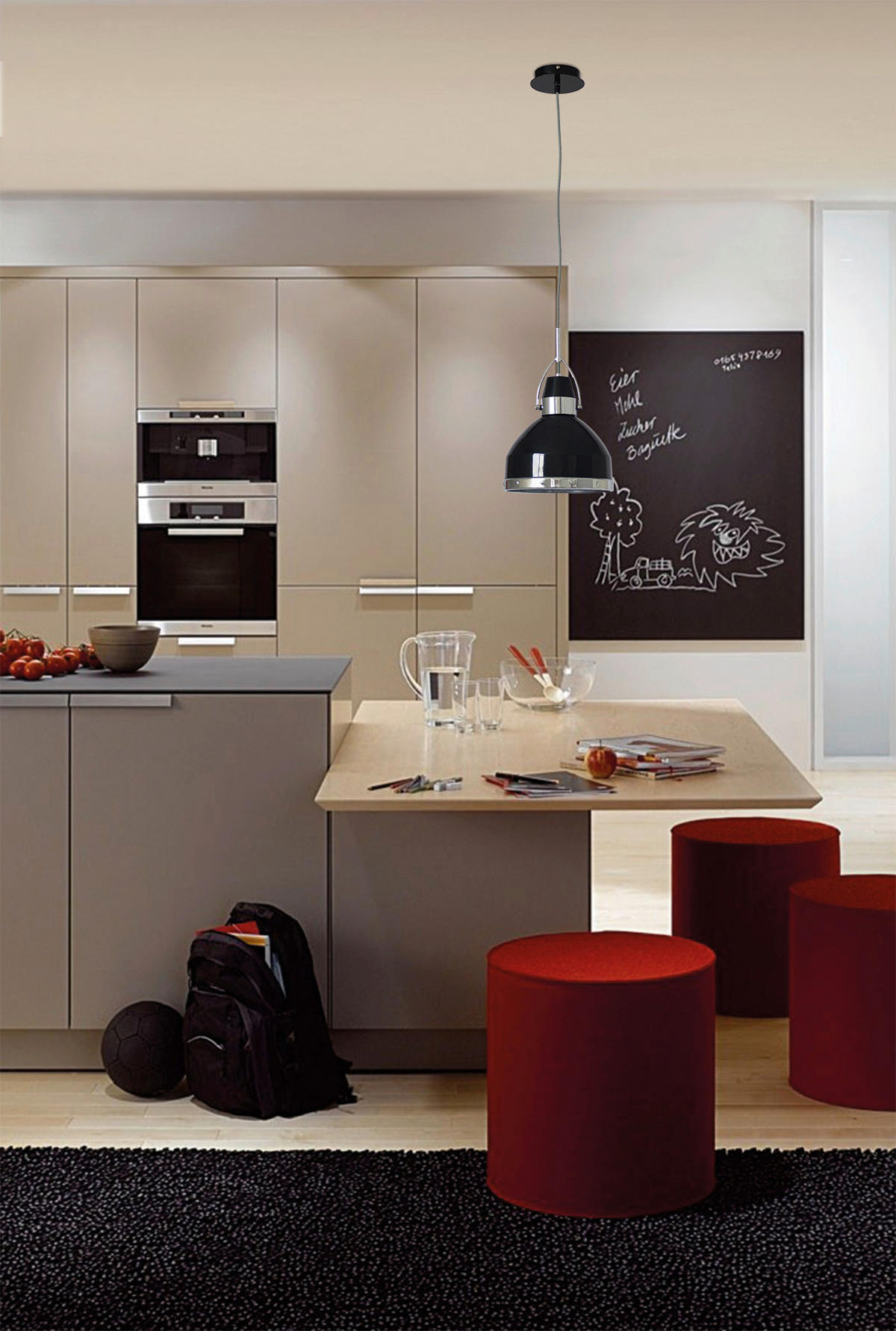 HÄNGELEUCHTE COTTAGE 22,8/135 cm   - Schwarz, KONVENTIONELL, Metall (22,8/135cm) - Näve