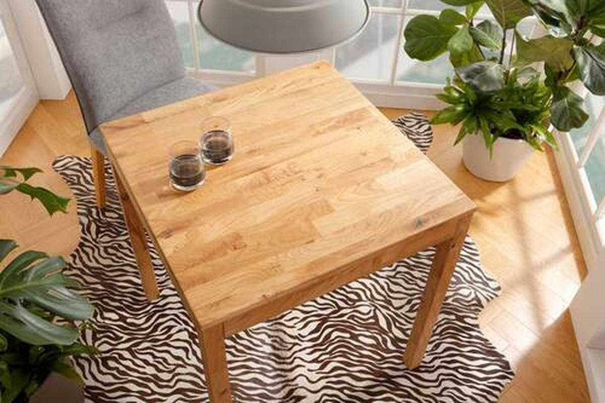 ESSTISCH in Holz 70/70/75 cm  - Braun, Natur, Holz (70/70/75cm) - Livetastic