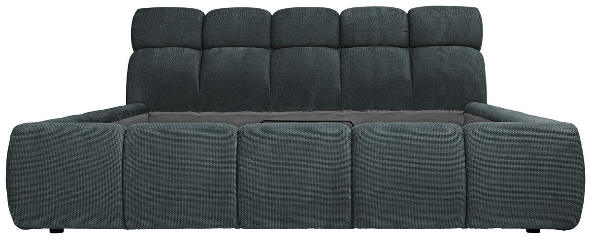 POLSTERBETT 160/200 cm  in Petrol, Graublau  - Graublau/Petrol, Design, Kunststoff/Textil (160/200cm) - Esposa