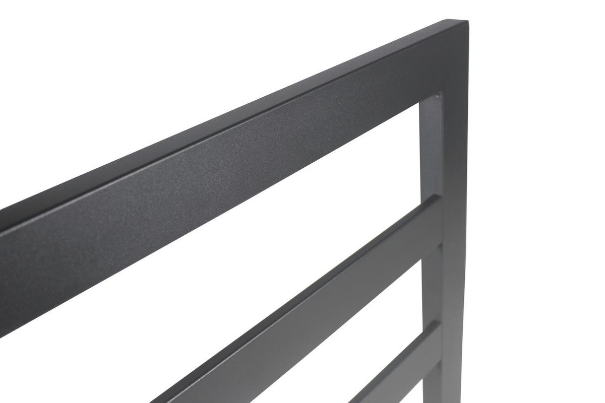 RÜCKENLEHNE 58,5/2,5/53,5 cm  Aluminium  - Anthrazit/Hellgrau, MODERN, Textil/Metall (58,5/2,5/53,5cm) - Ambia Garden