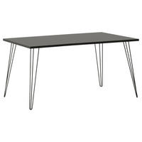 SCHREIBTISCH 160/80/74 cm  in Grau  - Schwarz/Grau, Design, Holzwerkstoff/Metall (160/80/74cm) - MID.YOU