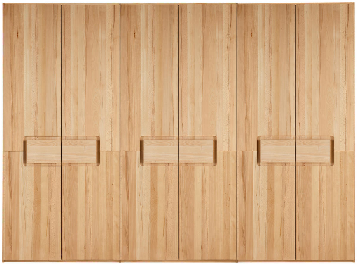 DREHTÜRENSCHRANK 302/223/62 cm,  in Buchefarben, 6-türig  - Buchefarben, MODERN, Holz (302/223/62cm) - MID.YOU