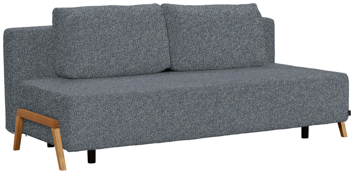 SCHLAFSOFA in Textil Dunkelgrau  - Dunkelgrau/Naturfarben, Design, Holz/Textil (211/88/102cm) - Niels Andersson