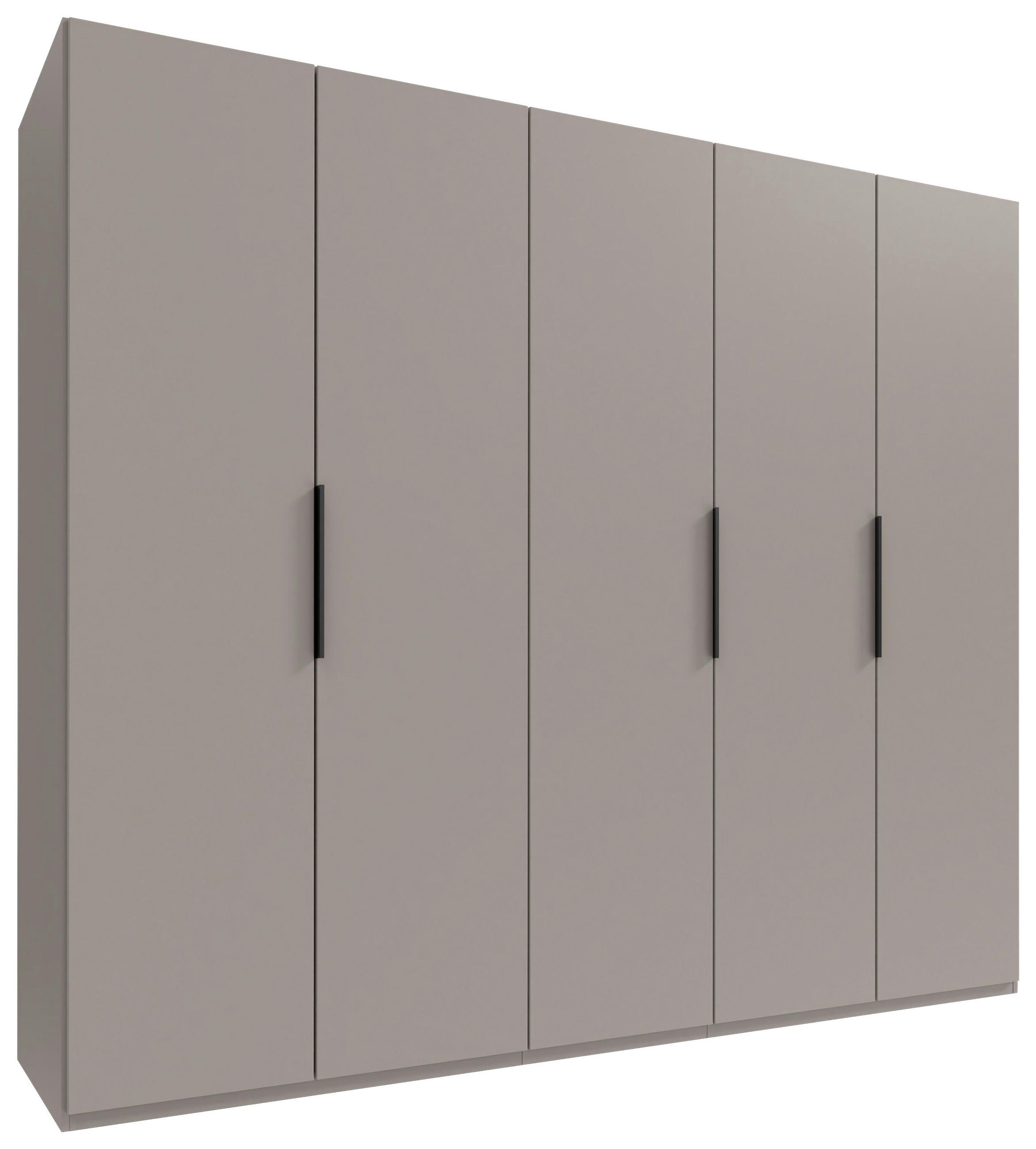 DREHTÜRENSCHRANK Sahara  - Schwarz/Sahara, Modern, Holzwerkstoff/Metall (250/216/58cm) - MID.YOU