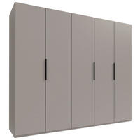 ORMAR SA KLASIČNIM VRATIMA sahara  250/216/58 cm  - sahara/crna, Moderno, metal/pločasti materijal (250/216/58cm) - MID.YOU