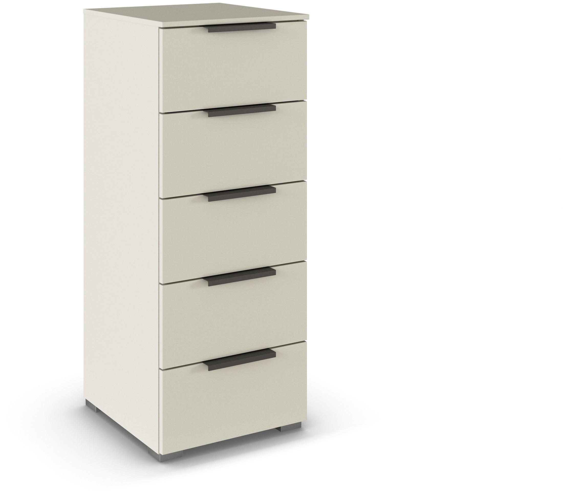 KOMMODE in 40/100/42 cm - Champagner/Graphitfarben, Trend, Holzwerkstoff/Metall (40/100/42cm) - Novel