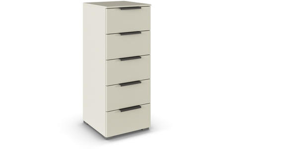 KOMMODE 40/100/42 cm in Champagner - Champagner/Graphitfarben, Trend, Holzwerkstoff/Metall (40/100/42cm) - Novel