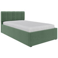 POLSTERBETT Lattenrost, Bettkasten Salbeigrün 120/200 cm  - Salbeigrün/Schwarz, Design, Holz/Kunststoff (120/200cm) - Stylife