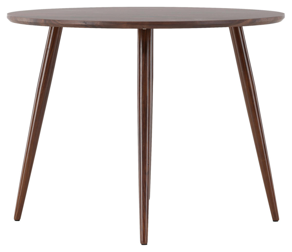 MATBORD i metall, trämaterial 100/100/75 cm   - mörkbrun, Design, metall/trämaterial (100/100/75cm) - Livetastic