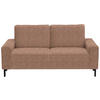 2-SITZER-SOFA in Flachgewebe Aprikose  - Aprikose/Schwarz, Design, Textil/Metall (178/86/97cm) - Hom`in