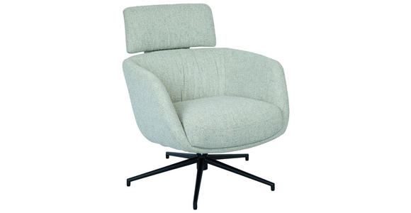 RELAXSESSEL Webstoff    - Beige/Schwarz, Design, Textil/Metall (73/86/83cm) - Dieter Knoll