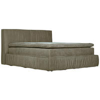 KONTINENTALSÄNG  i greige  - greige, Klassisk, metall/trä (180/200cm) - Best Price