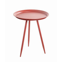 BEISTELLTISCH in Metall 54/54/44 cm  - Rot, Trend, Metall (54/54/44cm)