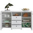 KOMODA SIDEBOARD, bílá - bílá/bronzová, Lifestyle, kov/kompozitní dřevo (157/90/44cm) - Landscape KOMODA SIDEBOARD, bílá - bílá/bronzová, Lifestyle, kov/kompozitní dřevo (157/90/44cm) - Landscape