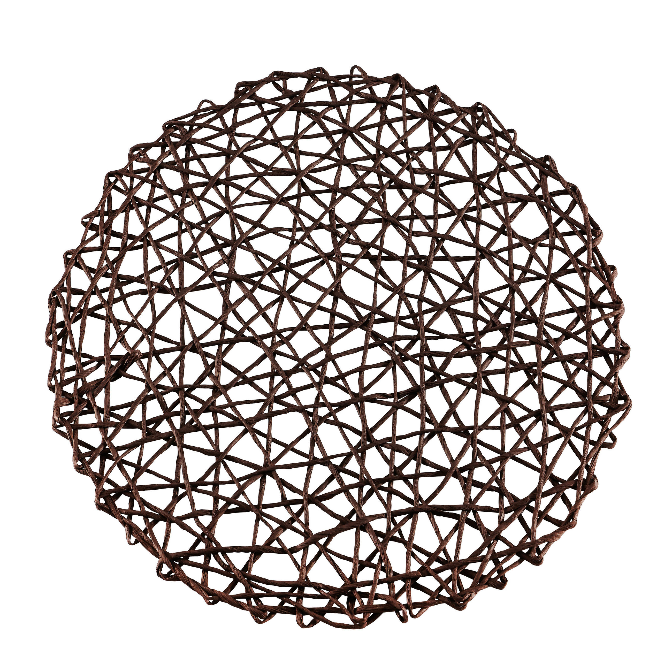 PODMETAČI ZA STOL smeđa , papir   - smeđa, Konvencionalno, papir (38cm) - Ambia Home
