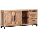 SIDEBOARD RIO  in 175/80/40 cm  - Schwarz/Naturfarben, Design, Holz/Metall (175/80/40cm) - Landscape