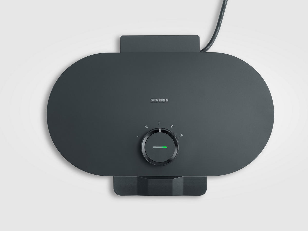 WAFFELEISEN  - Schwarz, Basics, Kunststoff (34,9/10,1/24cm) - Severin