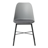 STOL  - svart/grå, Design, metall/textil (47/83/54cm) - Best Price