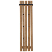 GARDEROBENPANEEL  in 40/150/22 cm  - Schwarz/Naturfarben, Basics, Holz/Metall (40/150/22cm)