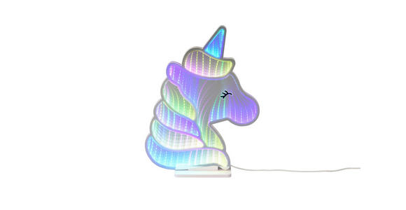 LED-DEKOLEUCHTE Unicorn 30,5/39,5 cm  - Weiß, LIFESTYLE, Kunststoff/Metall (30,5/39,5cm) - Novel