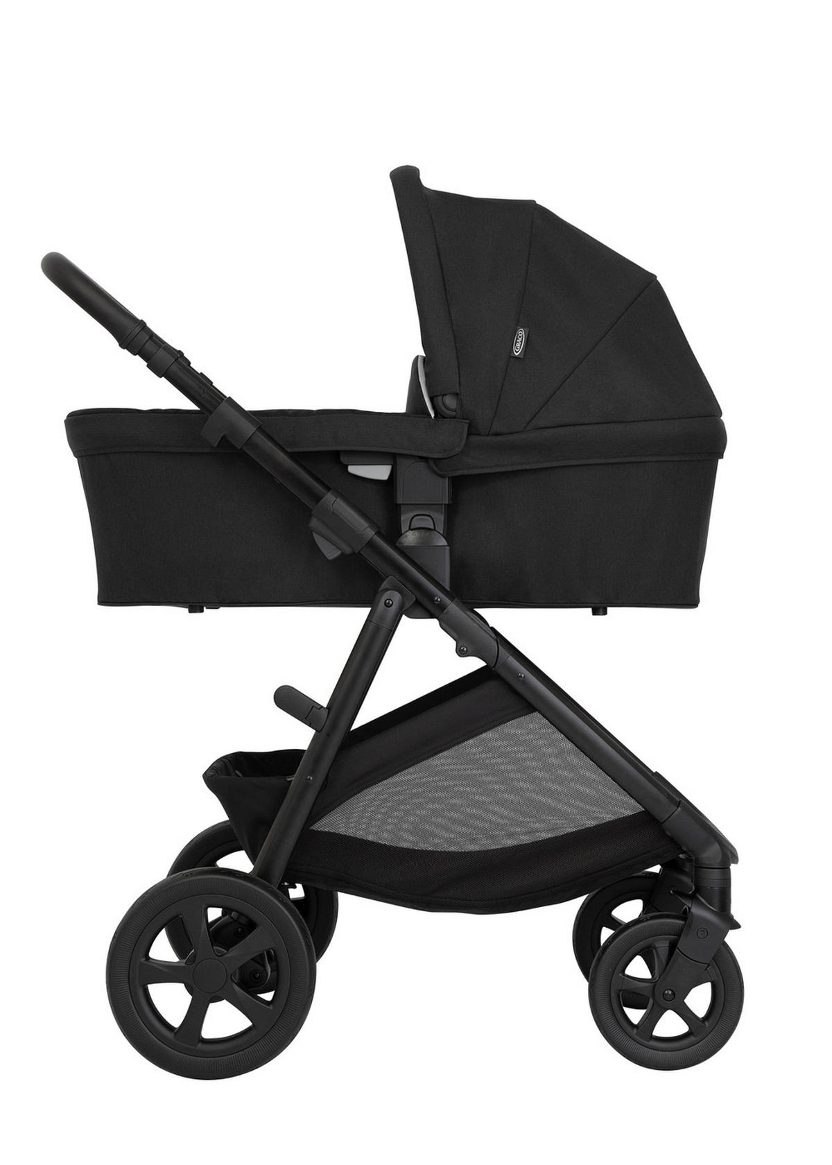 KINDERWAGENSET Near2Me DLX 3in1  - Schwarz, Basics, Textil/Metall (95/62,7/120cm) - Graco