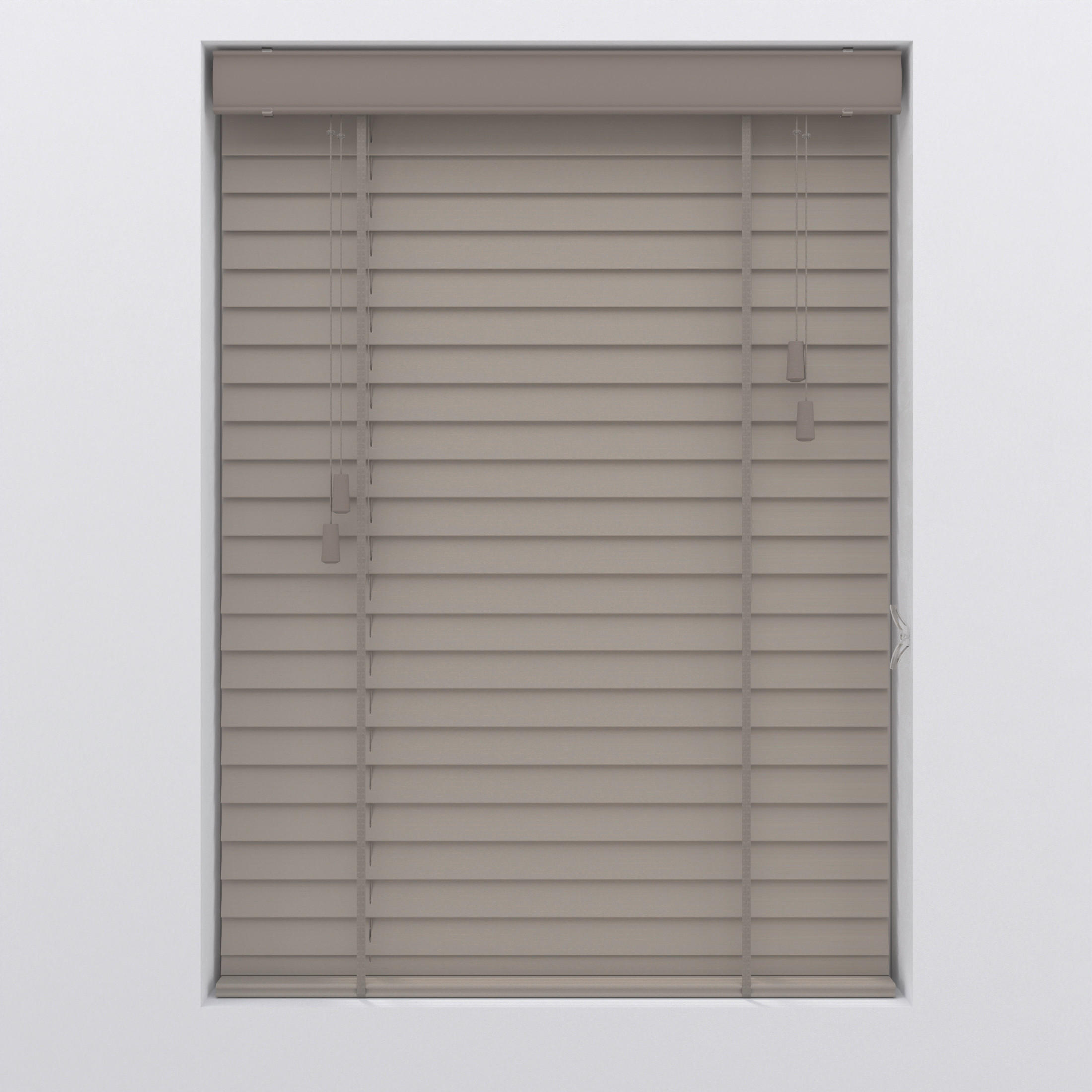 JALOUSIE  halbtransparent  60/130 cm    - Grau, Natur, Holz (60/130cm)