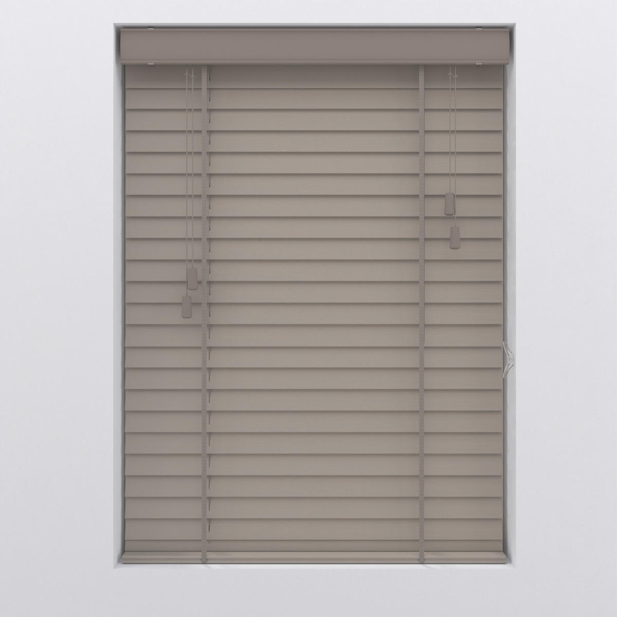 JALOUSIE  halbtransparent  180/175 cm    - Grau, Natur, Holz (180/175cm)