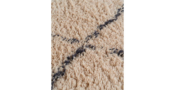 WEBTEPPICH 80/150 cm Alena Creme, Dunkelblau - Creme/Dunkelblau, Basics, Textil (80/150cm) - Novel