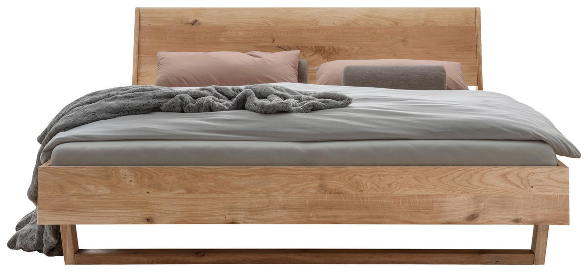 BETT 180/200 cm  in Fichtefarben   - Fichtefarben/Schwarz, Modern, Holz/Metall (180/200cm) - Livetastic