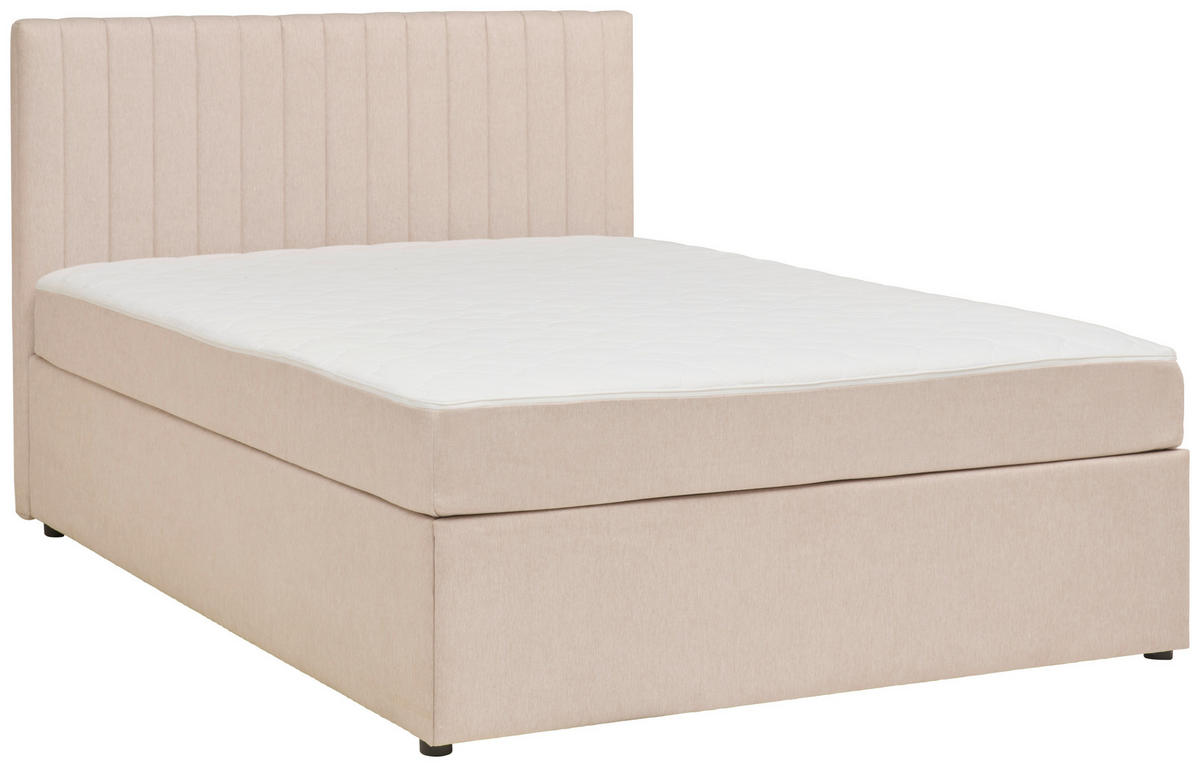 BOXBETT 140/200 cm  in Creme  - Creme, Modern, Holz/Textil (140/200cm) - MID.YOU