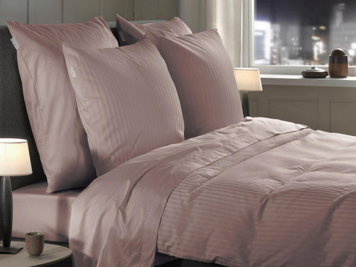 BETTWÄSCHE Banda Makosatin 200/200 cm  - Rosa, Basics, Textil (200/200cm)
